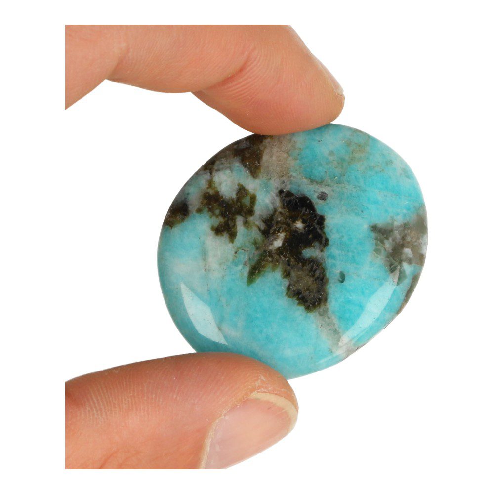 A-kwaliteit amazoniet amulet van 4cm groot - voorbeeld 2