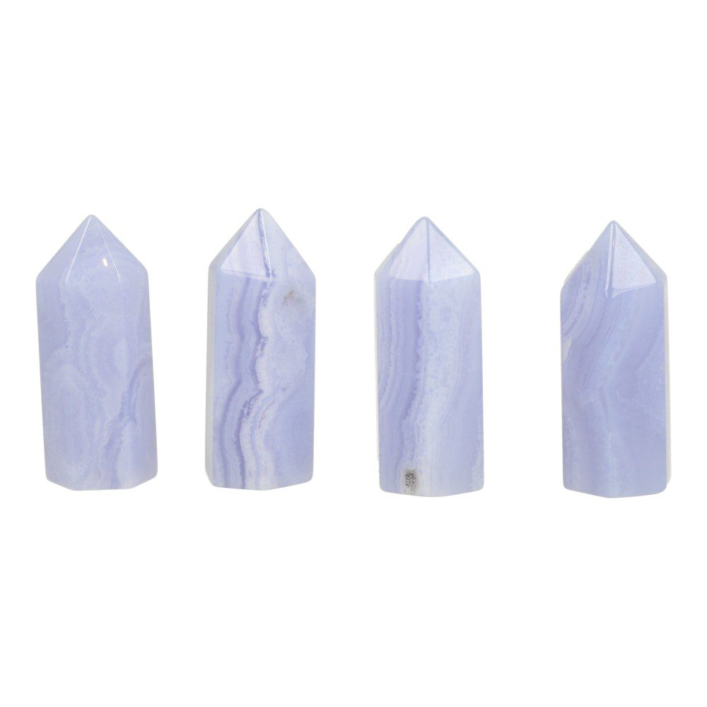 Blauwe chalcedoon toren 4cm