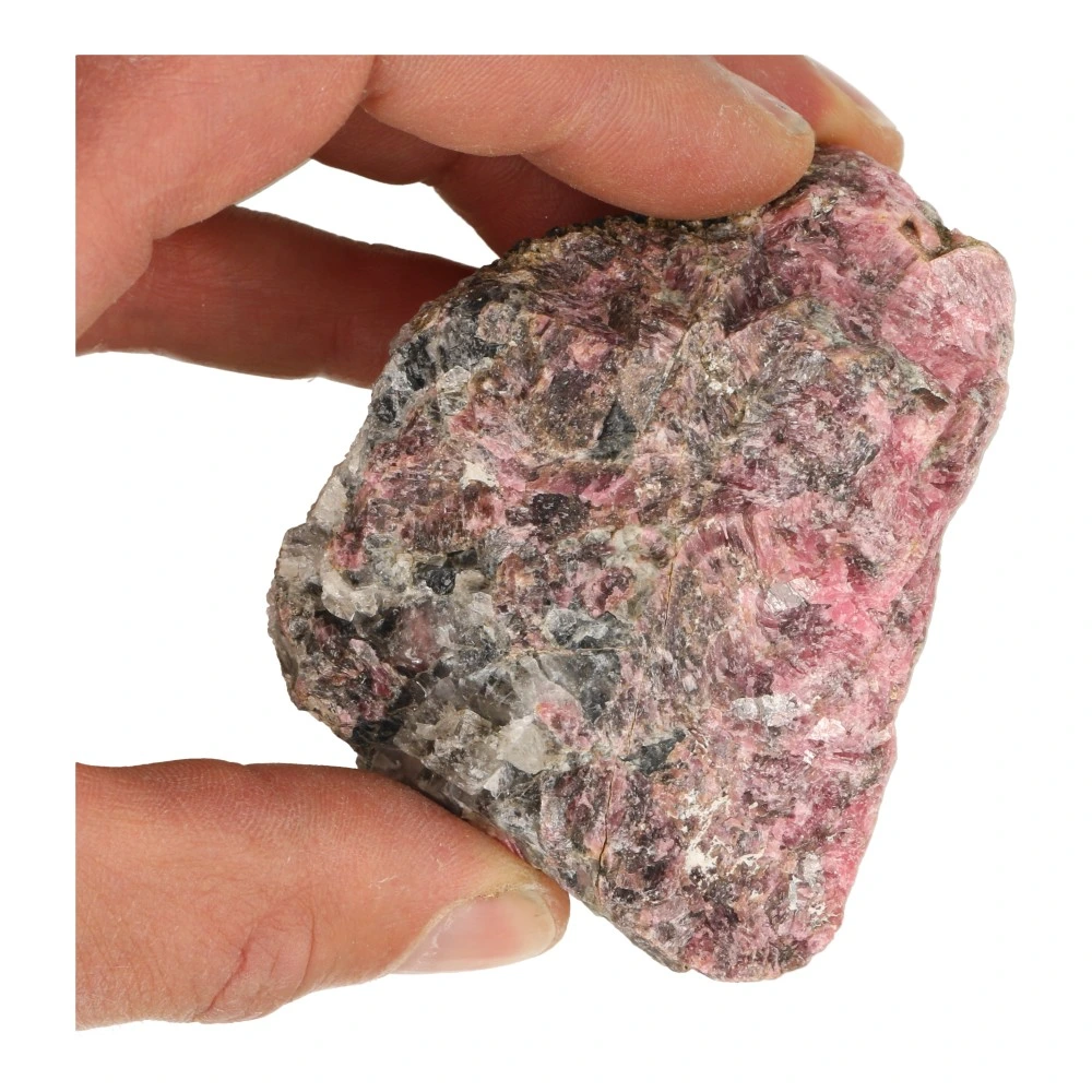Fraaie stukken ruwe rhodoniet uit Zimbabwe van 7-11cm lang - voorbeeld 4