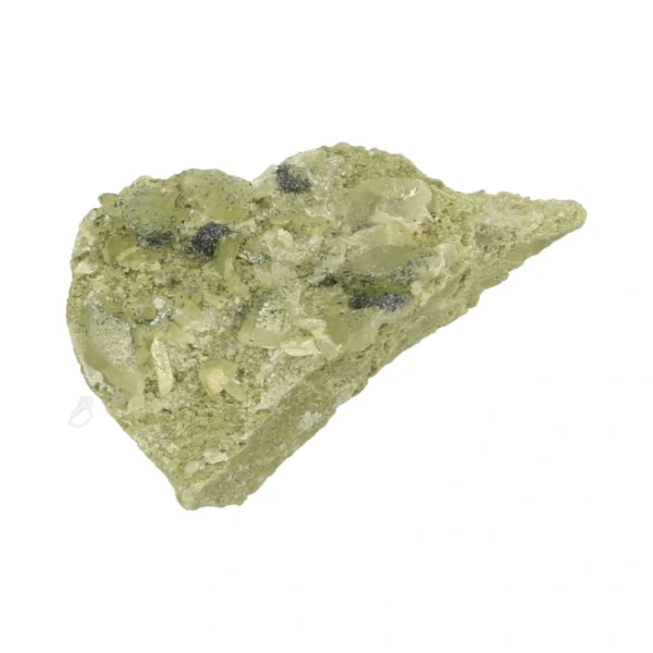Ruw steen kristal, ook wel titaniet 'nr6' van circa 4,5 x 3cm met kleine kristallen