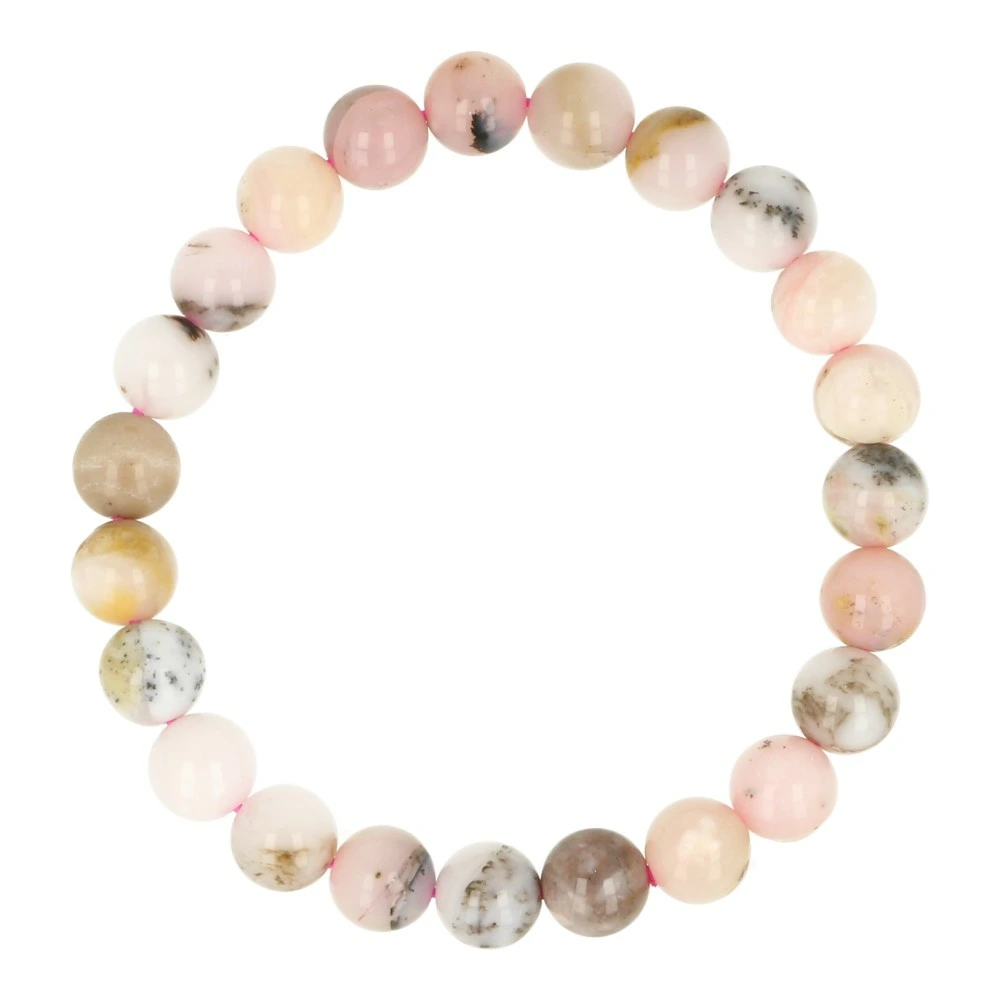 Roze opaal armband 8mm