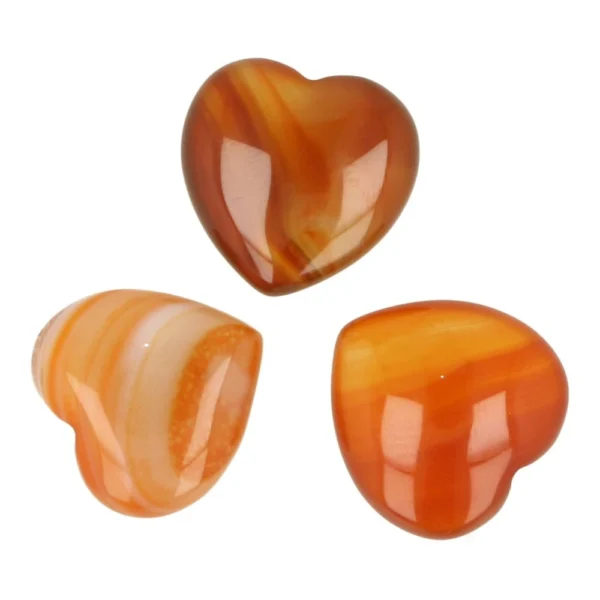 Carneool hartje van 2cm breed