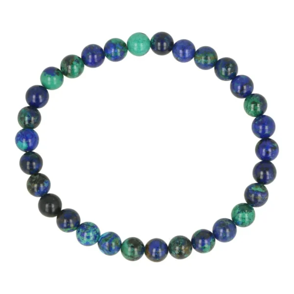 A-kwaliteit azuriet met malachiet armband met kralen van 6mm