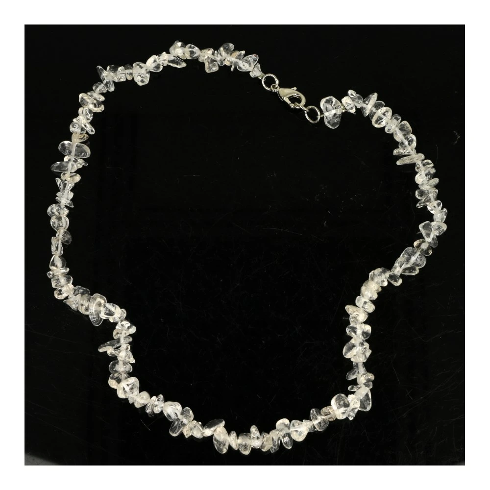 Bergkristal ketting split 45cm