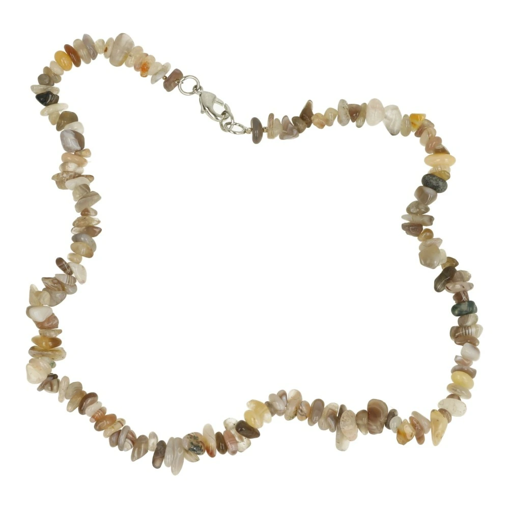 Botswana agaat ketting split 45cm