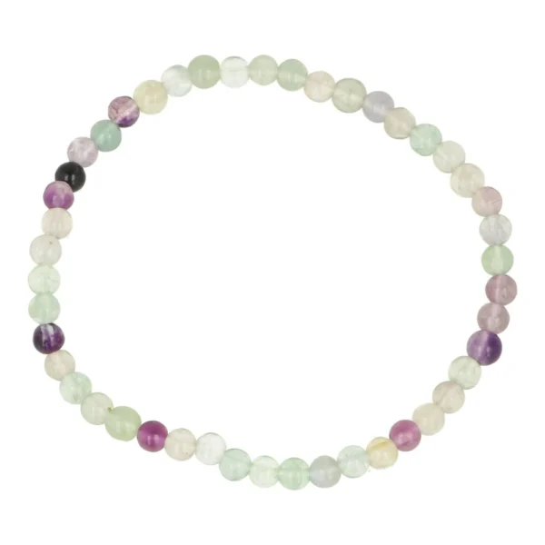 Regenboog fluoriet armband met kralen van 4mm