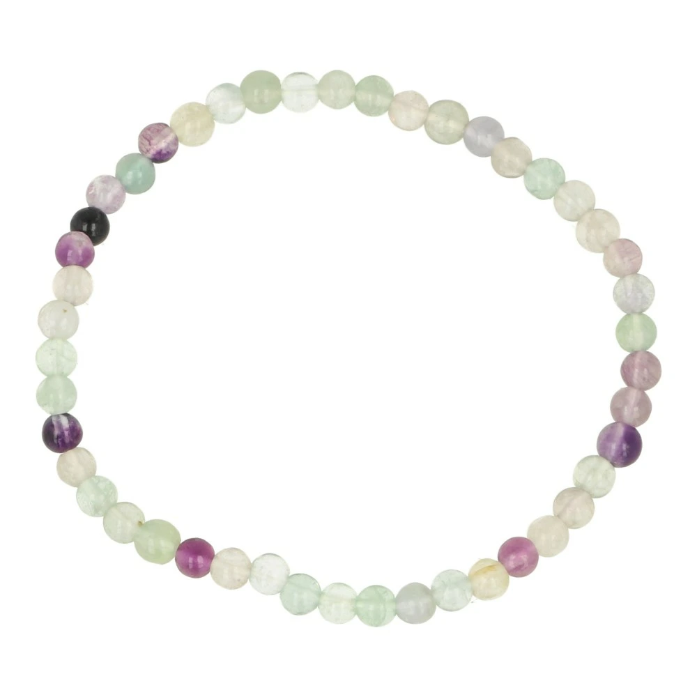 Regenboog fluoriet armband 4mm