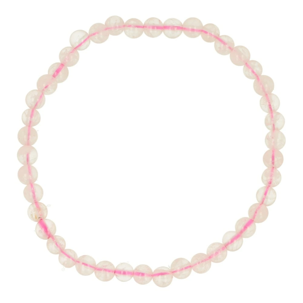 Rozenkwarts armband 4mm