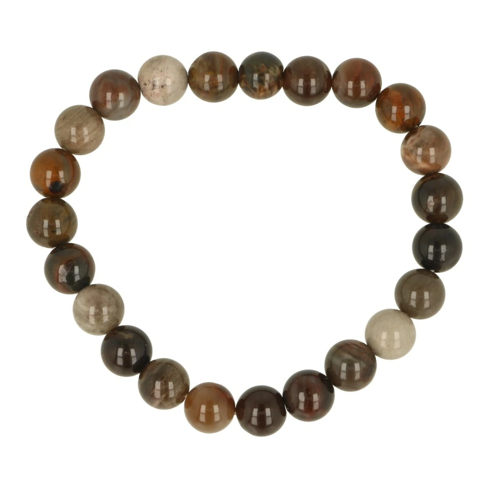 Versteend hout armband 8mm