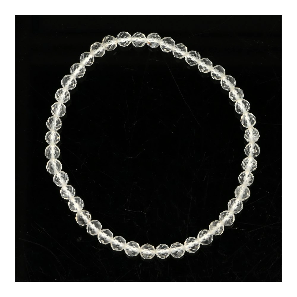 Bergkristal armband facetgeslepen 4mm