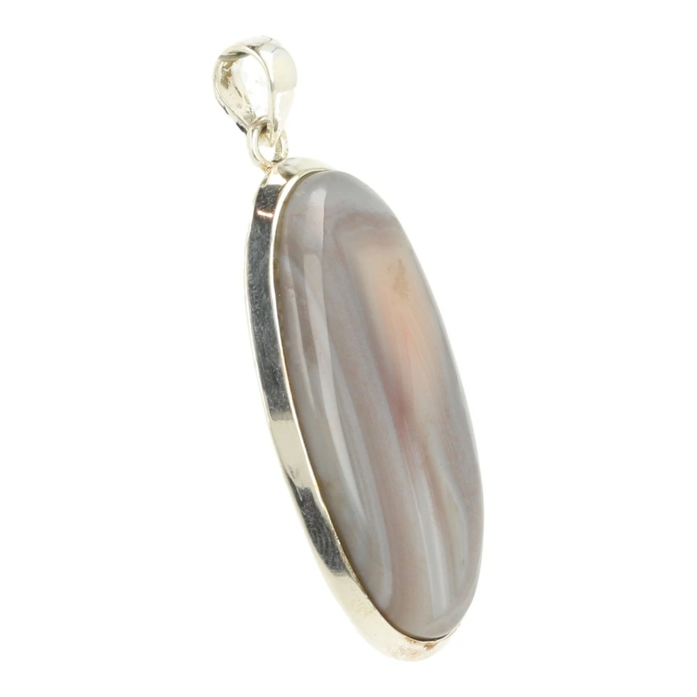 Botswana agaat hanger in zilver 'nr3'