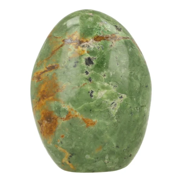 Leuke groene chrysopraas vrije vorm van 95mm hoog