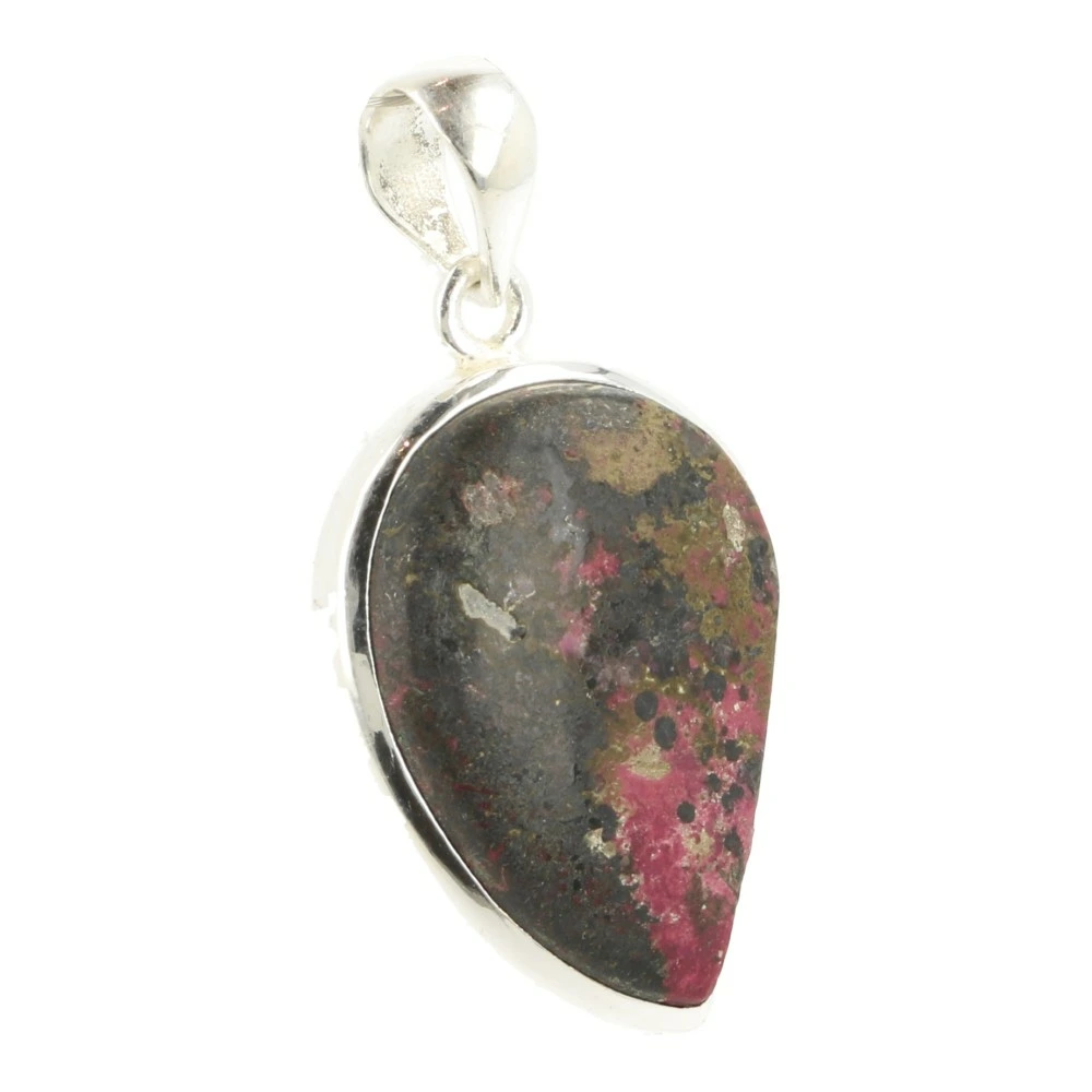 Cobalto calciet hanger in zilver 'nr1'