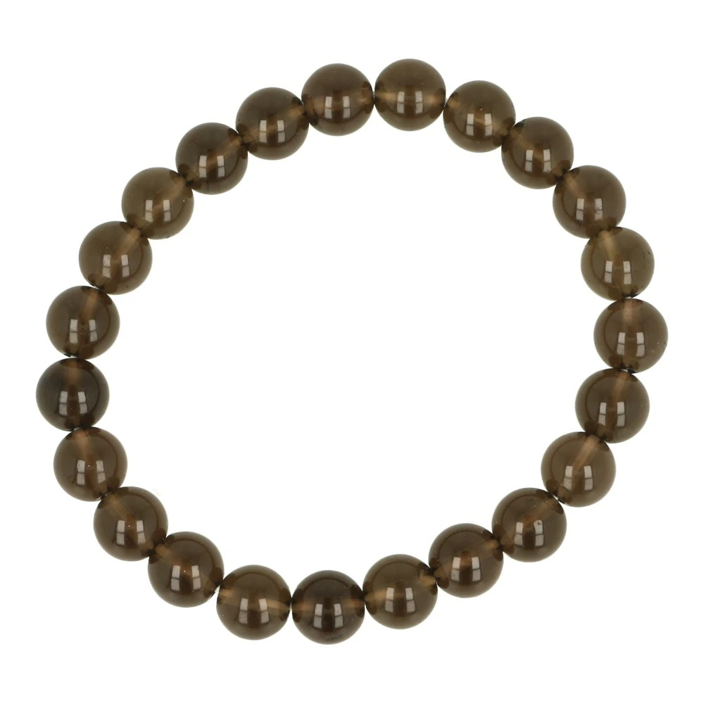 Rookkwarts armband 8mm donker