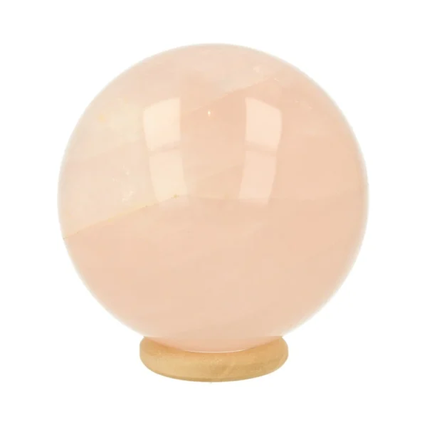 Mooie heldere rozenkwarts bol van 6cm diameter