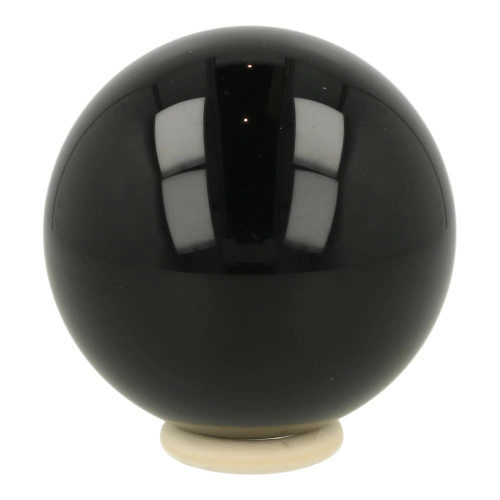 Zwarte obsidiaan bol 77mm
