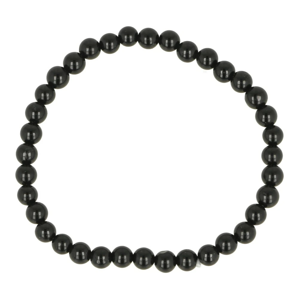 Zwarte toermalijn kinderarmband 4mm