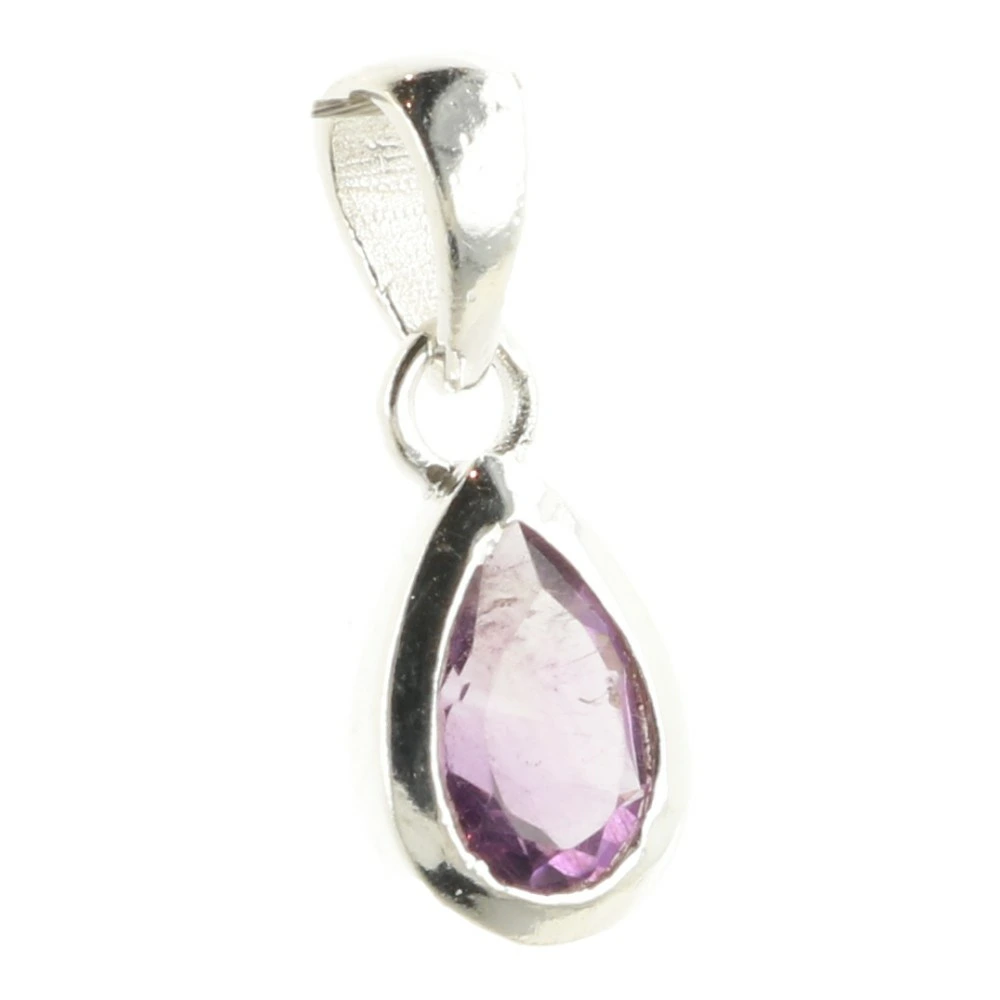Amethist hanger in zilver AM17 facetgeslepen