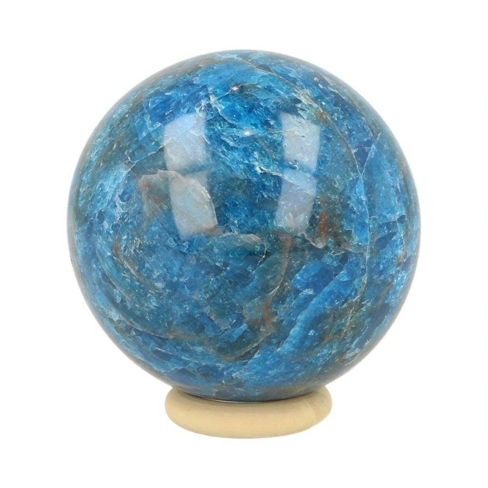 Blauwe apatiet bol 59mm