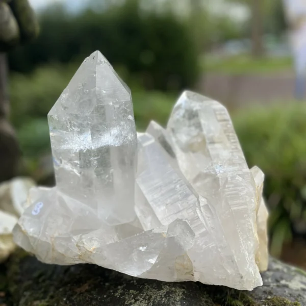 Topkwaliteit bergkristal cluster XXL uit de Himalaya