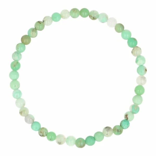 A-kwaliteit chrysopraas armband met kralen van 4mm