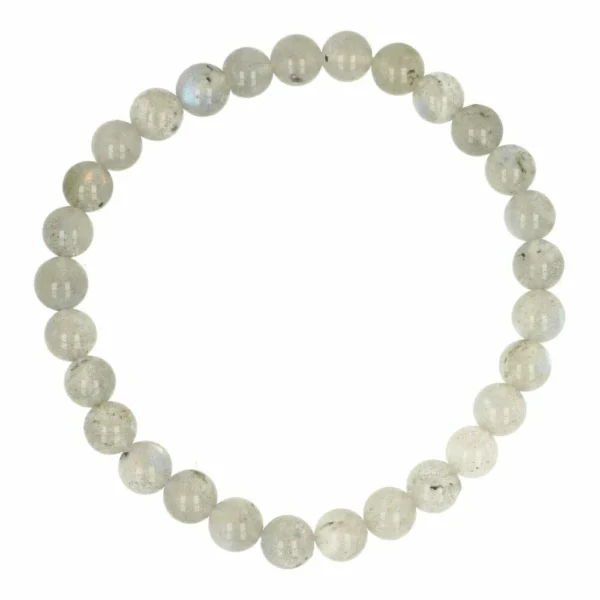 Fraaie labradoriet armband met kralen van 6mm en mooie glans