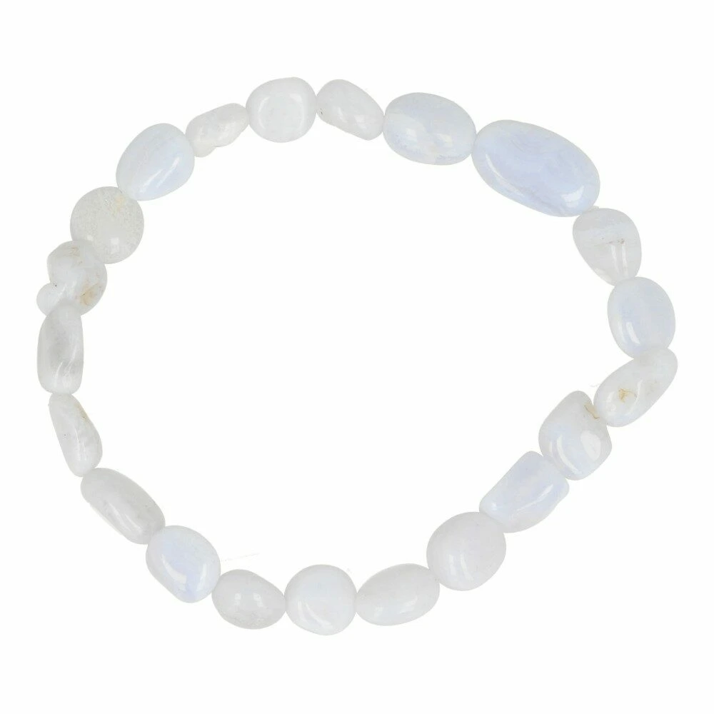 Blauwe chalcedoon armband barok