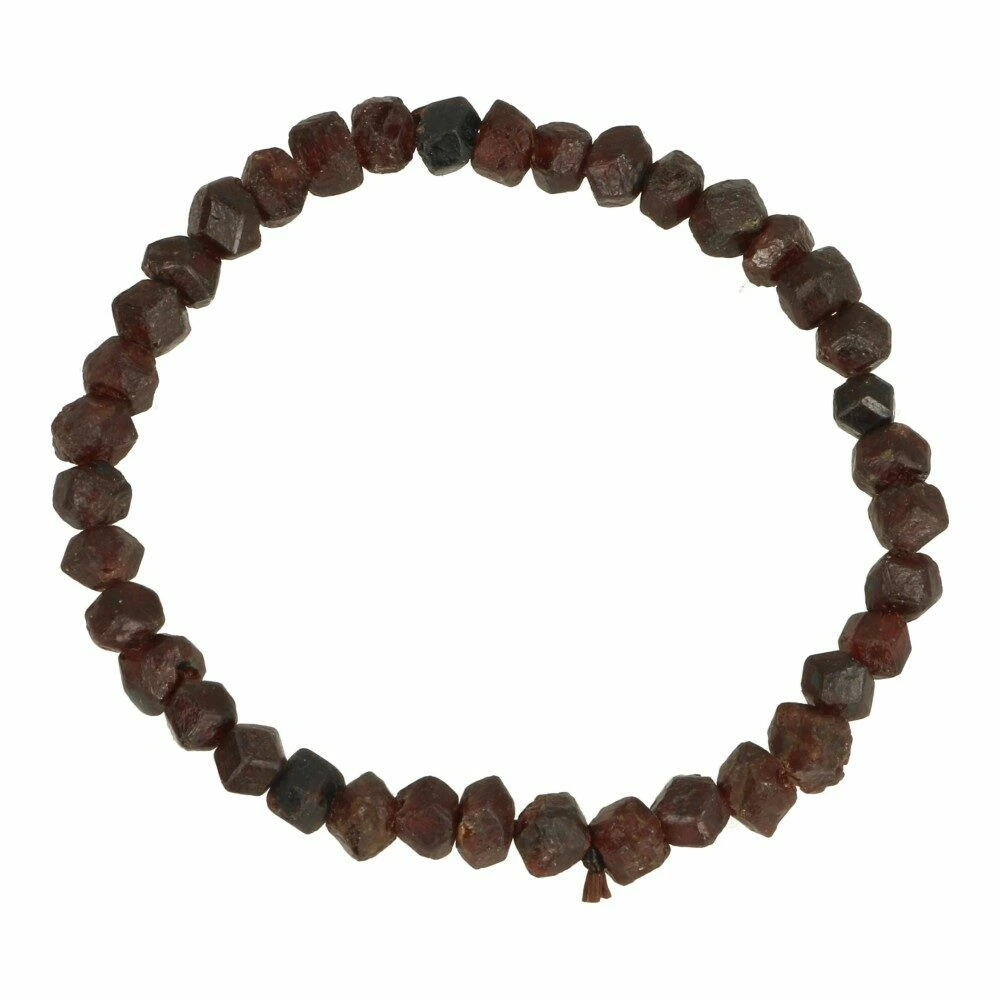 Granaat armband ruw