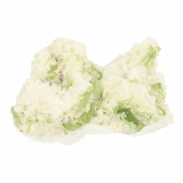 Mooi cluster met groene toermalijn kristallen nr6