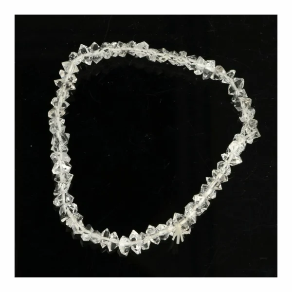 A-kwaliteit Pakistaanse herkimer diamond armband met heldere ruwe kristallen