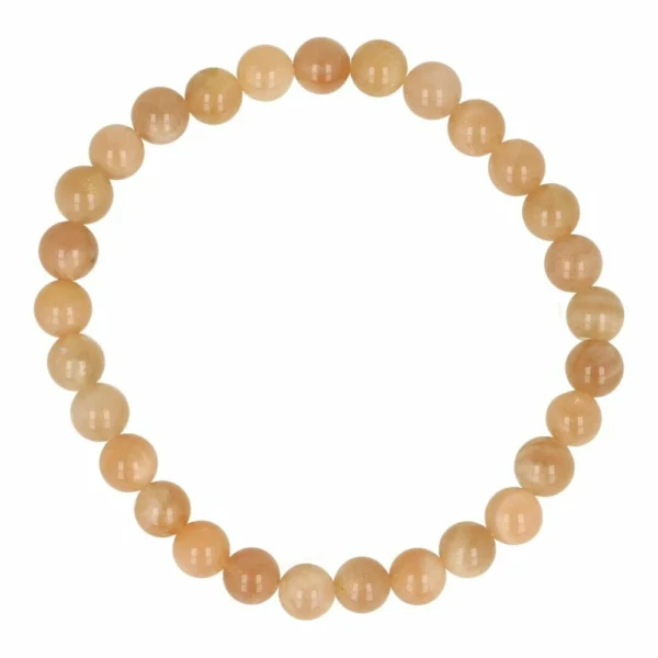 A-kwaliteit maansteen armband met kralen van 6mm