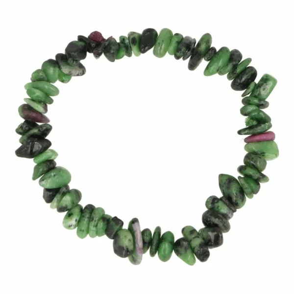 Robijn in zoisiet armband split