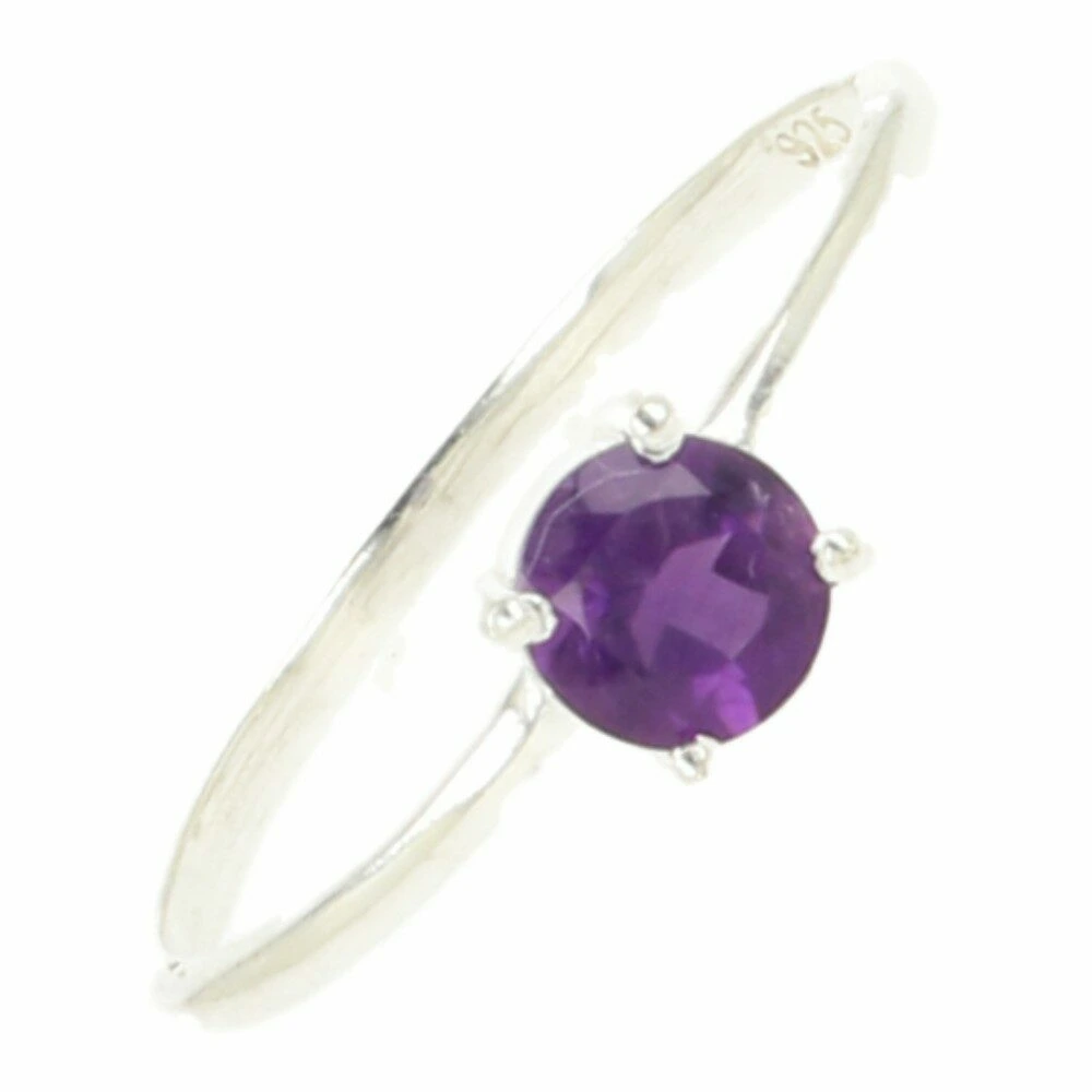 Amethist ring facet geslepen 5mm