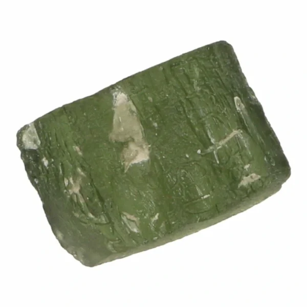 Leuke rechthoekige moldaviet ruw van 4,1gram 'nr12'