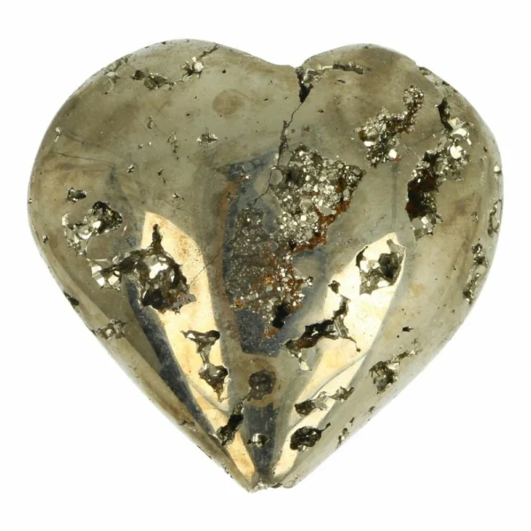 Mooi pyriet hart van circa 6cm breed nr6