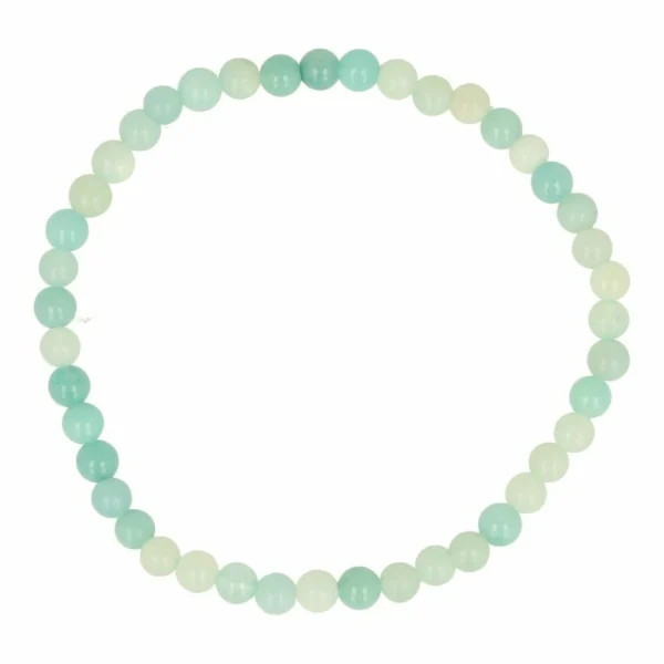 Amazoniet armband 4mm voor polsomtrek 17cm