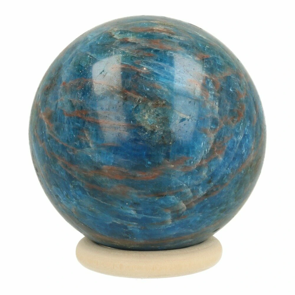 Blauwe apatiet bol 70mm