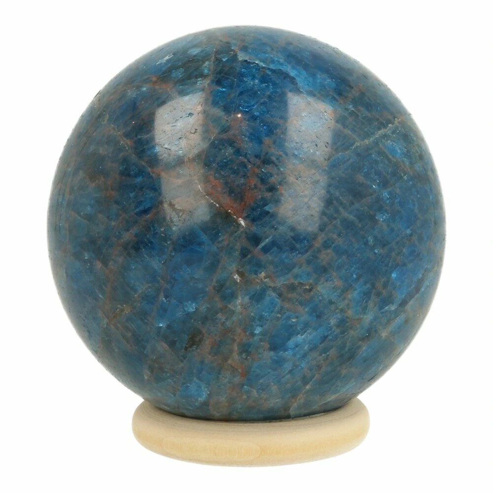 Blauwe apatiet bol 66mm