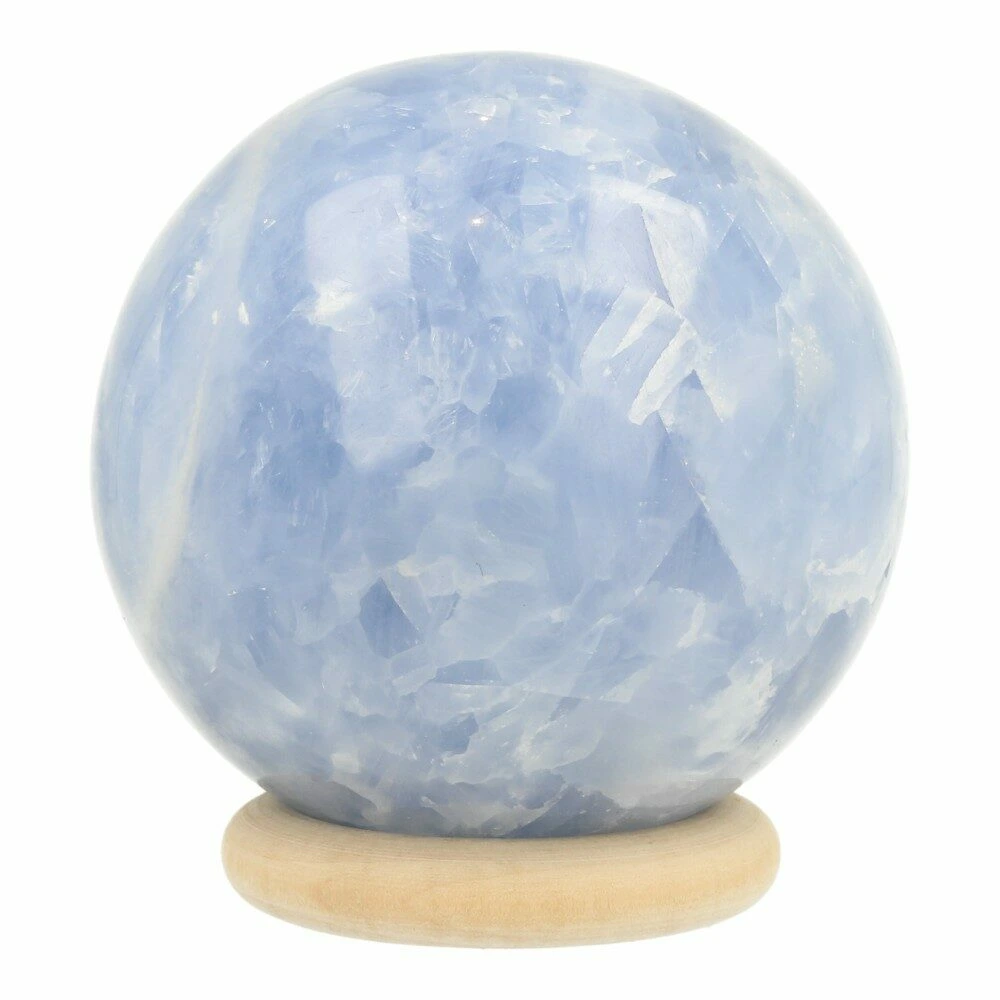 Blauwe calciet bol 78mm