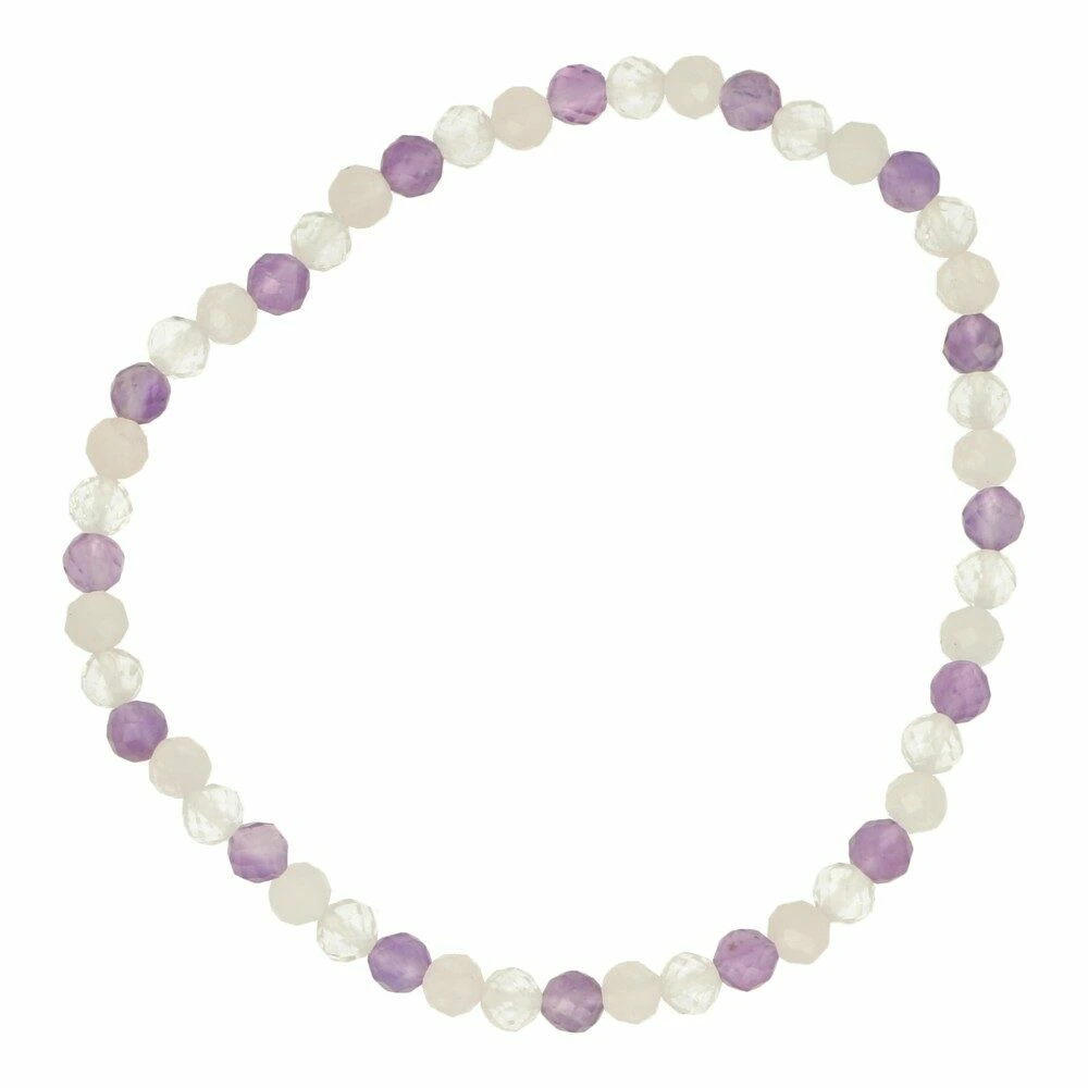Gouden driehoek armband 4mm facetgeslepen