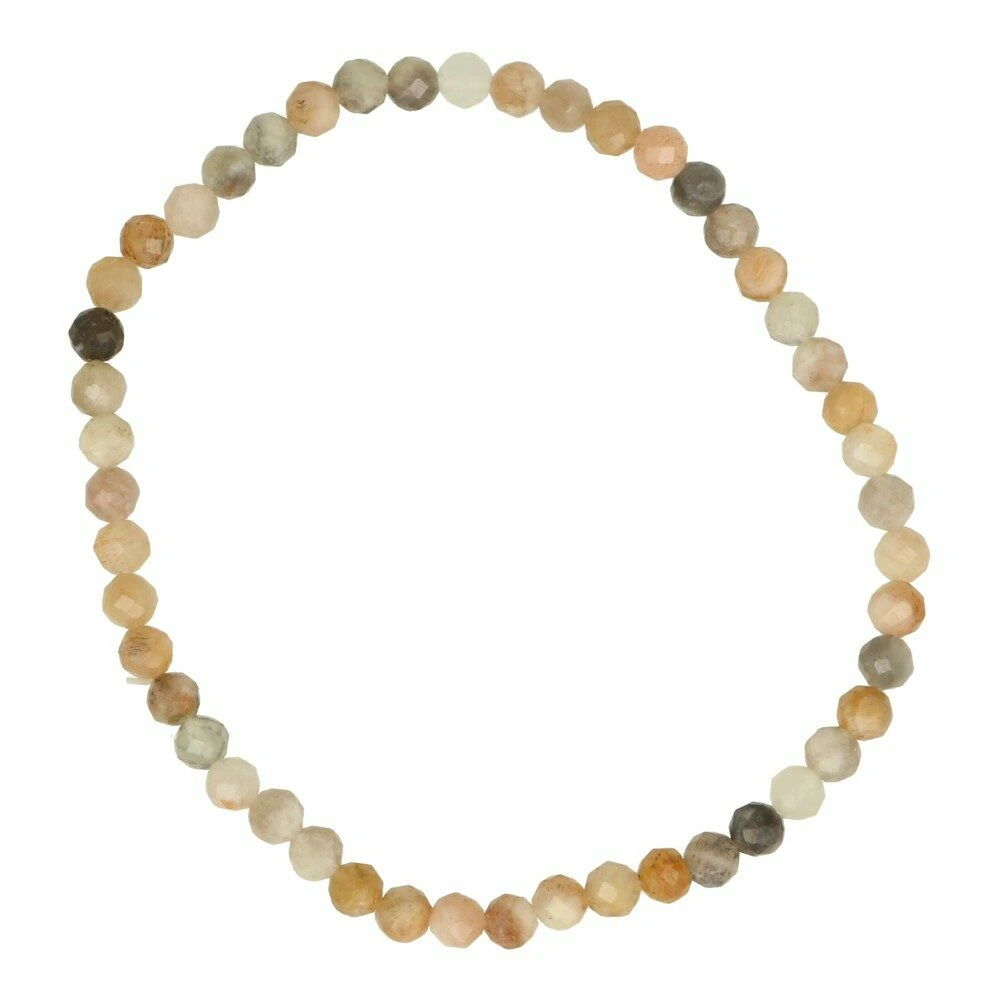Maansteen armband 4mm facetgeslepen