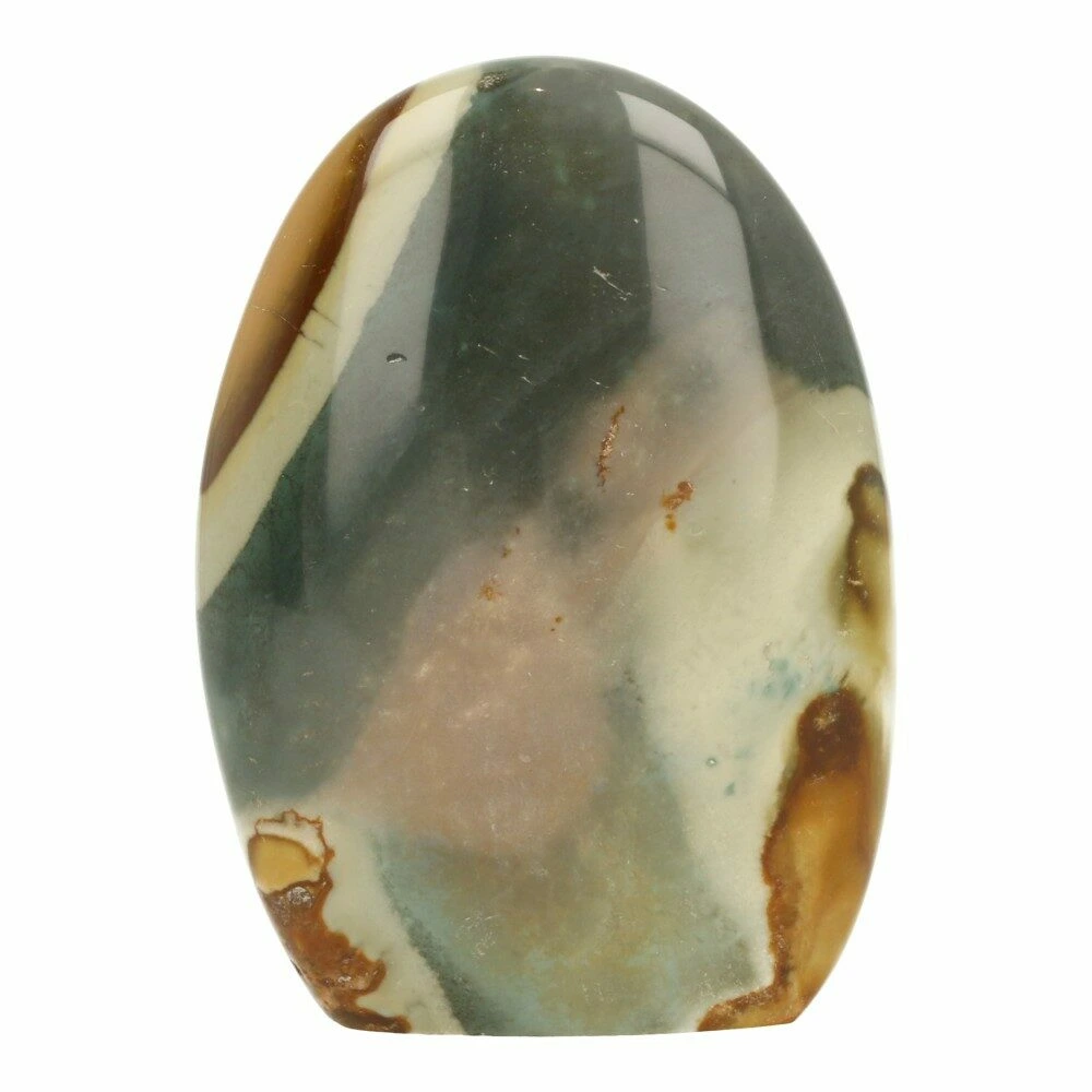 Polychroom jaspis vrije vorm 10cm