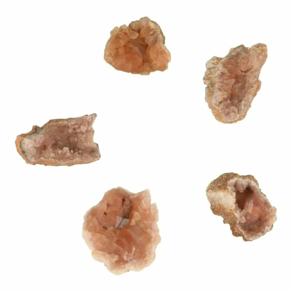 Roze amethist geode delen uit Patagonië van 3-4cm lang
