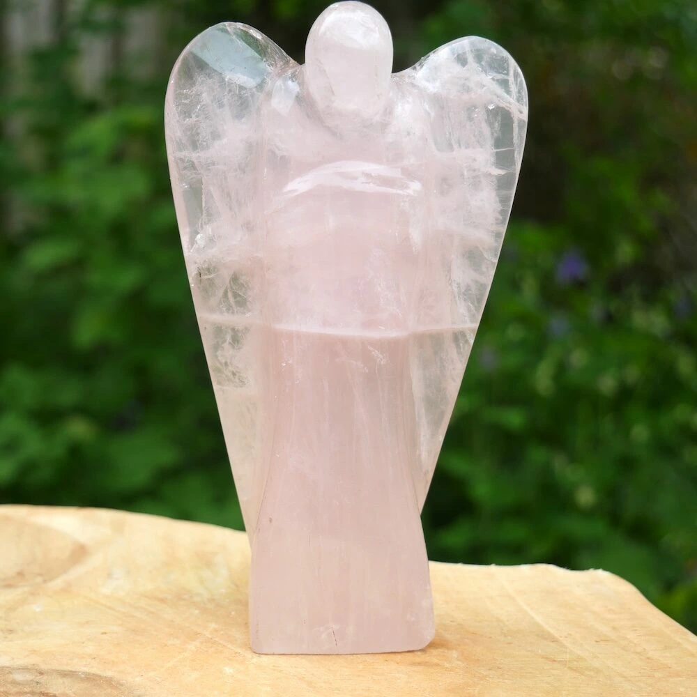 Rozenkwarts engel 14,5cm