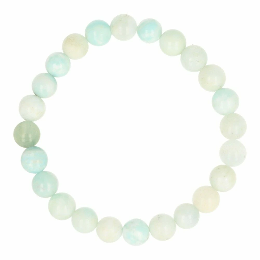 Blauwe aragoniet armband 8mm