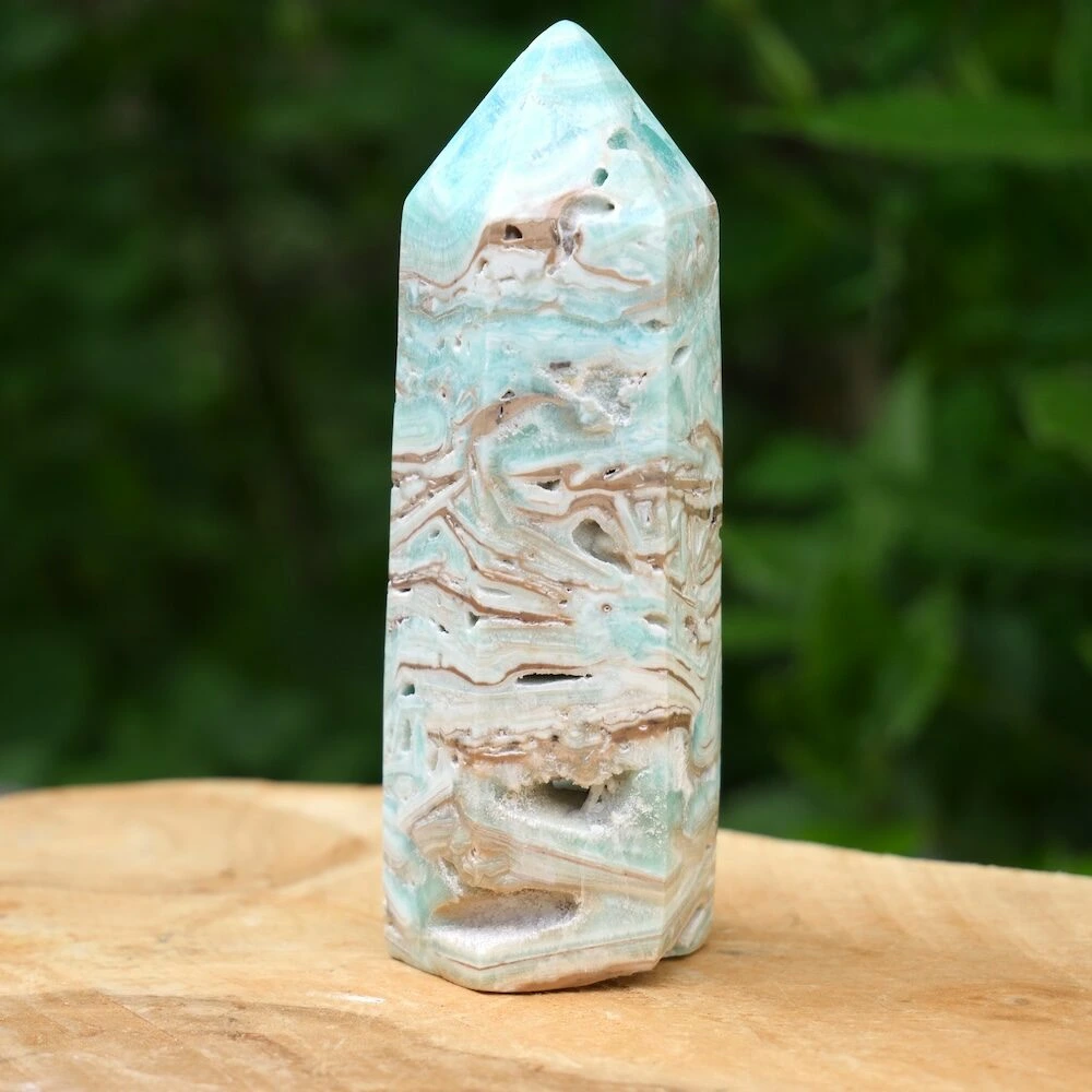 Carribean blue calciet toren 11cm