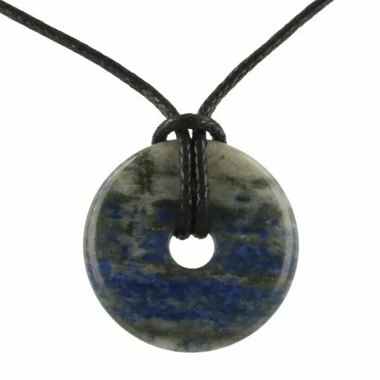 Lapis lazuli donut hanger 30mm