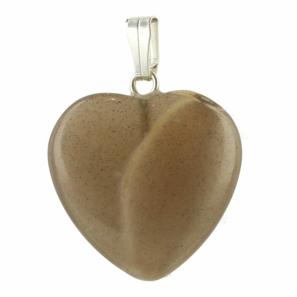 Maansteen hartje hanger 2cm