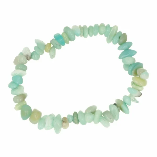 Amazoniet armband split fijn in lichtgroene kleur