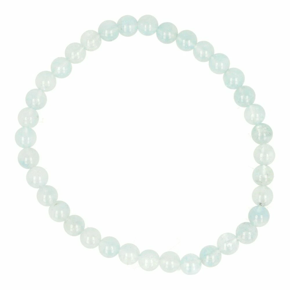 Aquamarijn armband 5mm helder
